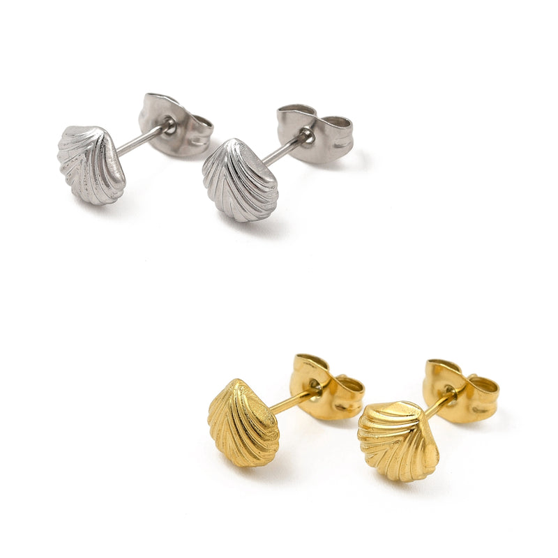 Concha, Stud, Pantalla, Stainless Steel