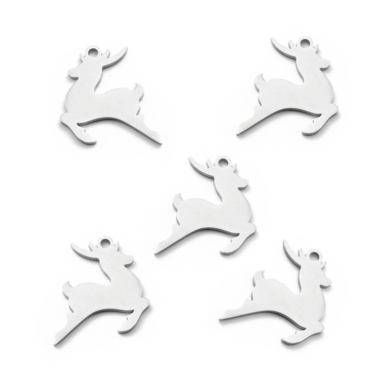 Venado, Stainless Steel, Charm, Pendant