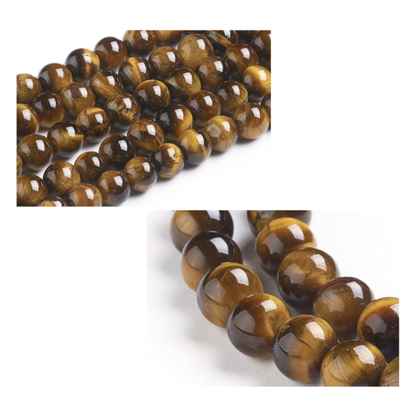 Ojo de Tigre, Piedra, 6mm/8mm/10mm, Beads