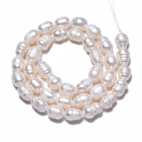 Perlas Cultivadas de Agua Dulce, 7x10mm, Beads