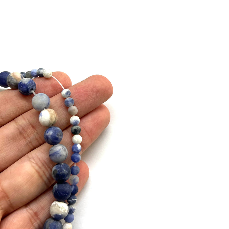 Sodalite, Piedra, 8mm/4mm, Beads