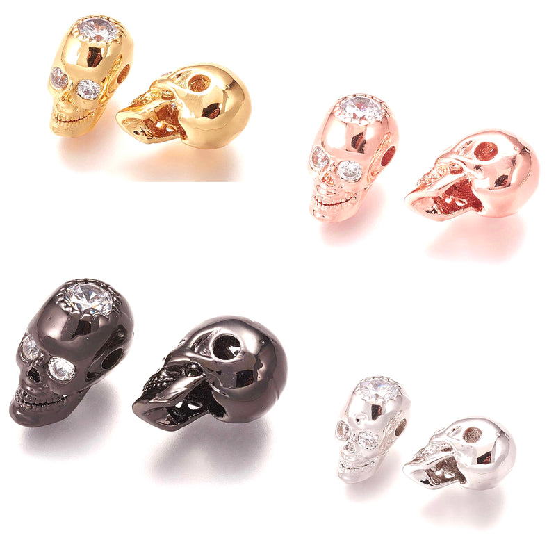 Calavera, Rhinestone, Beads