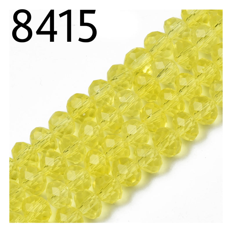 Crystal Rondelle Faceted 6mm*