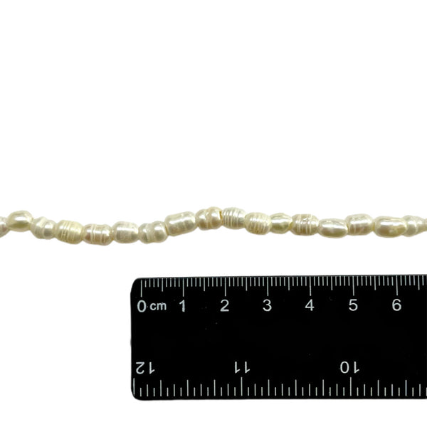 Perlas de Hueco Grande/Ancho, Agua Dulce, 4x5mm, Beads
