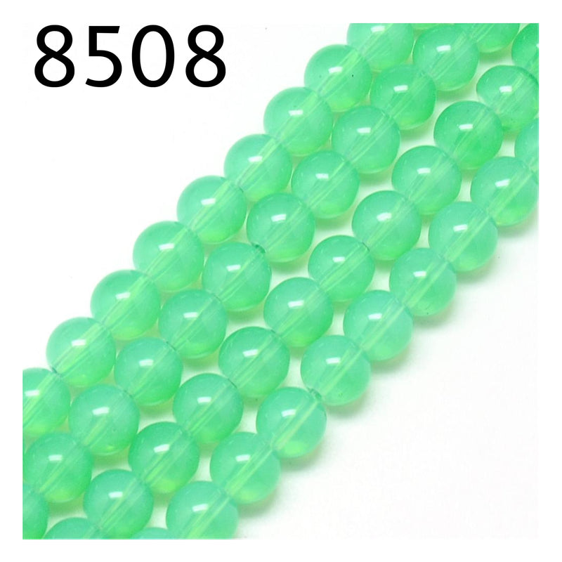 Crystal Beads, Imitation Jade, 6mm