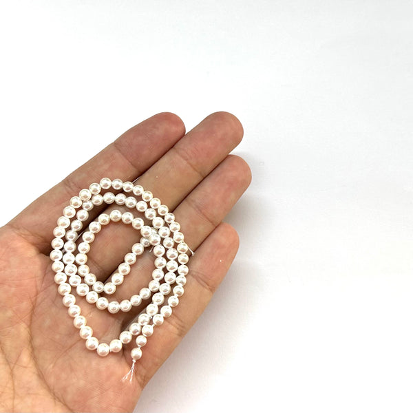 Perlas Nacaradas, Grado A, 4mm, Beads