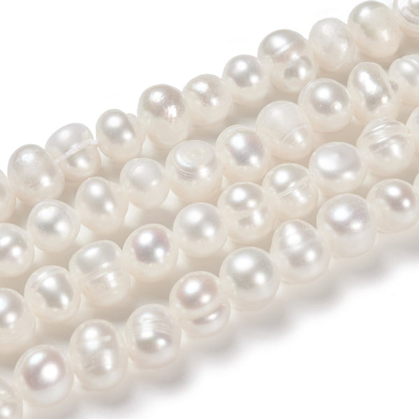 Perlas Cultivadas de Agua Dulce, Grado A, 6 a 7mm, Beads