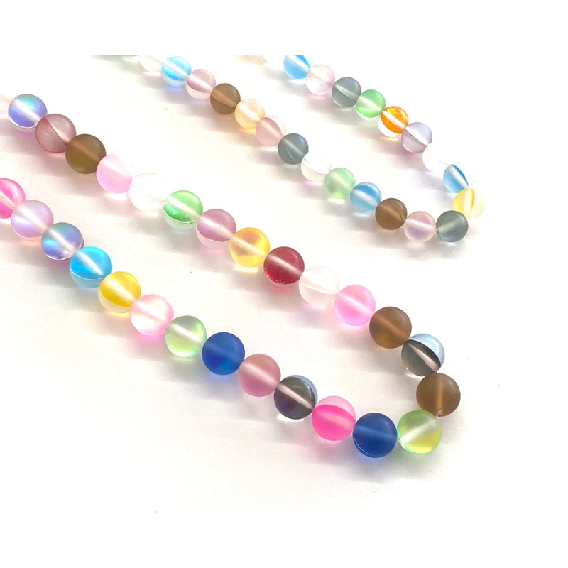 Moonstone, Matte, 8mm/10mm, Beads