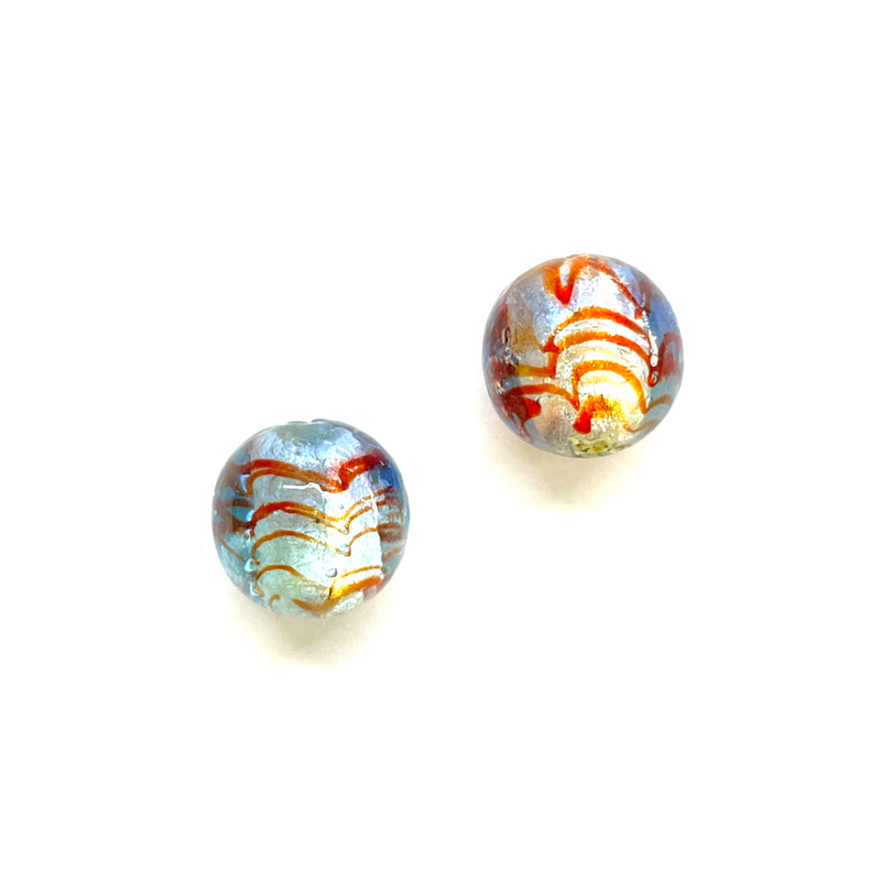 Beads Redondo, Cristal LampWork, 17x17mm, Agujero: 1.5mm, 1 pieza