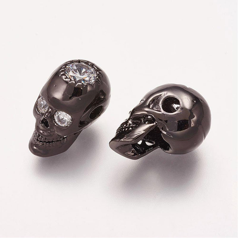 Calavera, Rhinestone, Beads