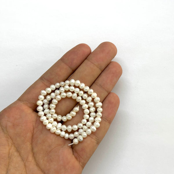 Perlas Cultivadas de Agua Dulce, Grado AA, 4 a 5mm, Beads