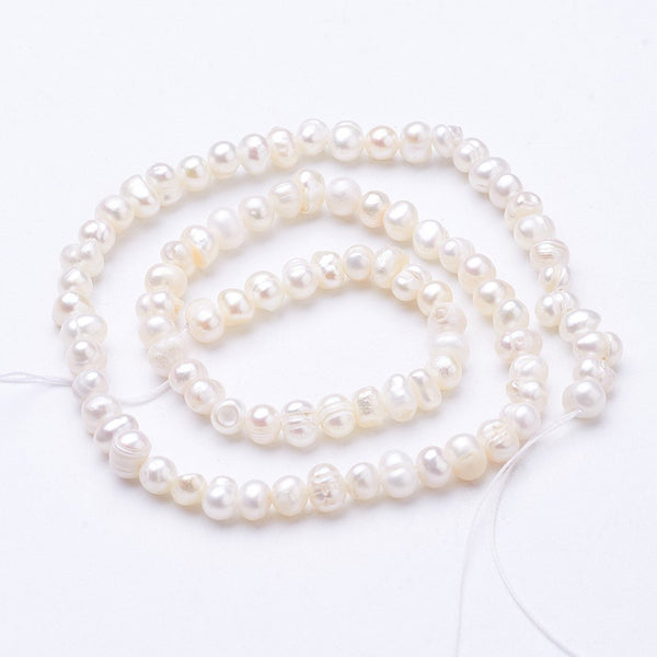 Perlas Cultivadas de Agua Dulce, Grado AA, 4 a 5mm, Beads