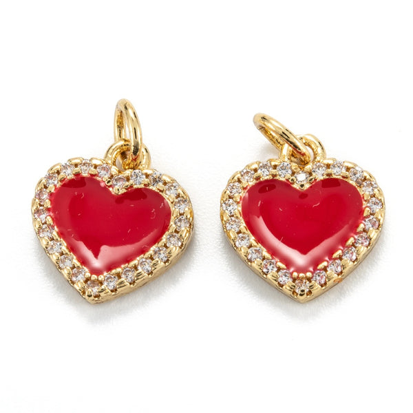 Corazón, Enchapado 18k, Charm