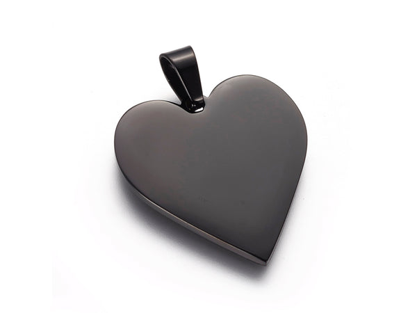 Corazón, Pendant, Charm, Stainless Steel