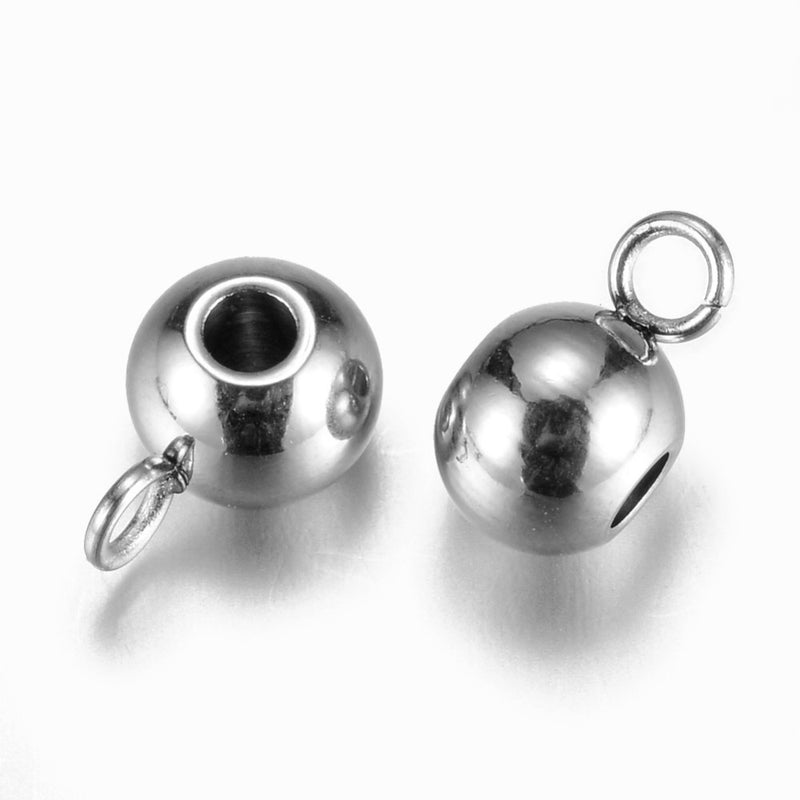 Beads con Argolla, Stainless Steel