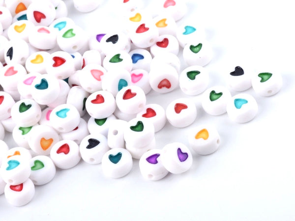 Corazón, Acrílico, Beads