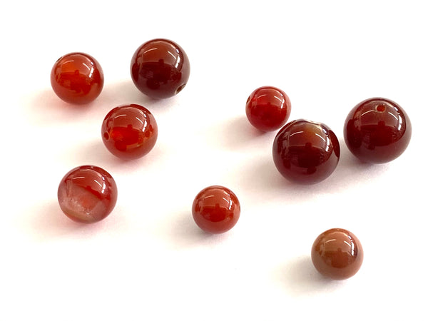 Piedra Carnelian, Beads, 9-12-14mm