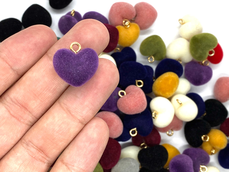 Corduroy Hearts, Charm, Pendant