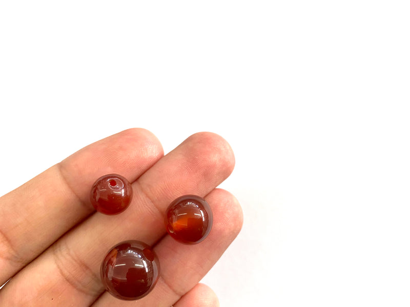 Piedra Carnelian, Beads, 9-12-14mm