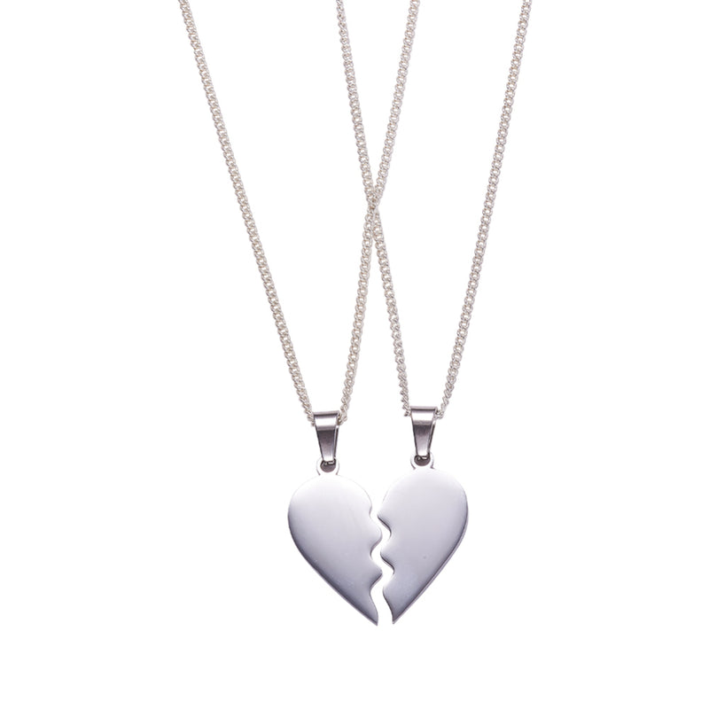 Heart, Couple, Pendant, Stainless Steel