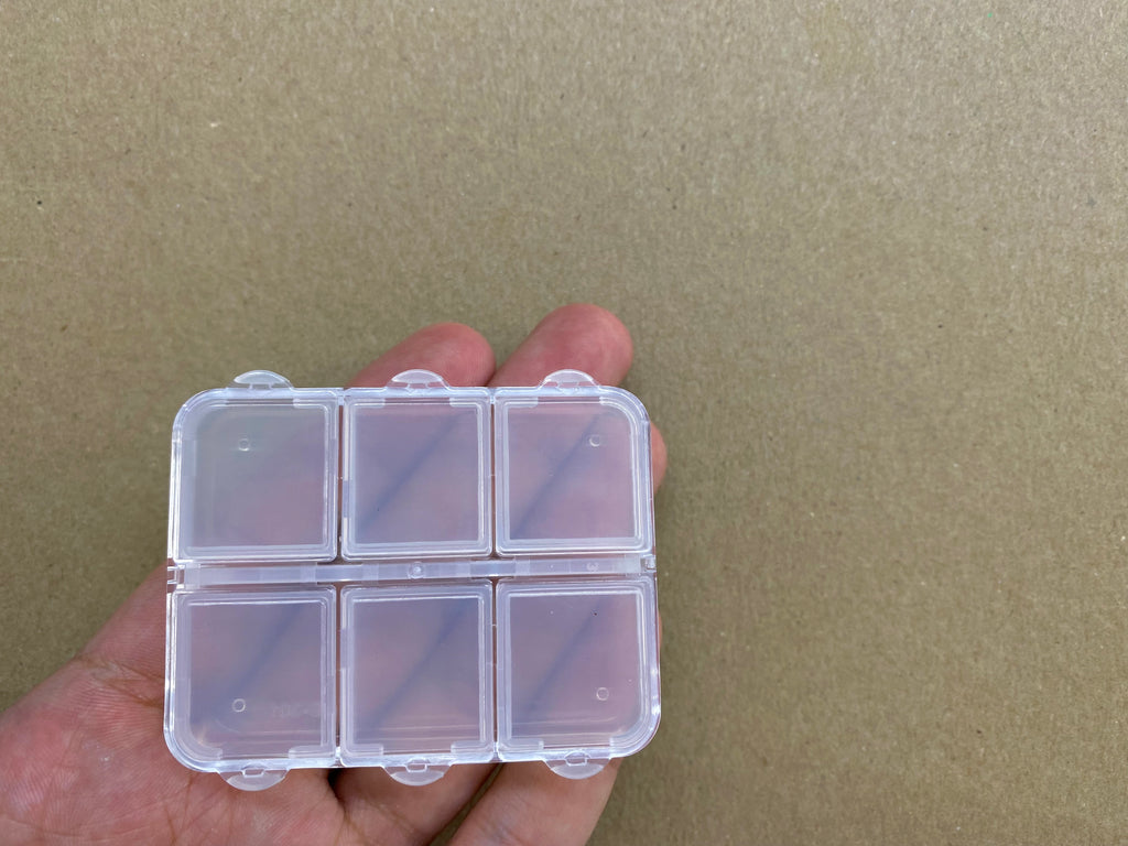 Mini Box, Organizer, 6 Compartments – Deer Beads Store