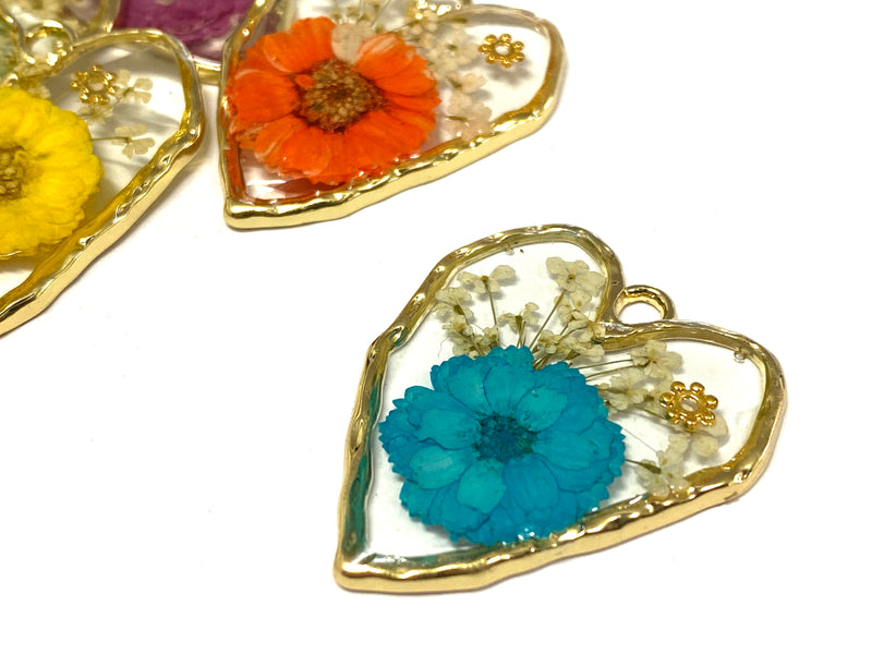 Heart, Flower, Pendant