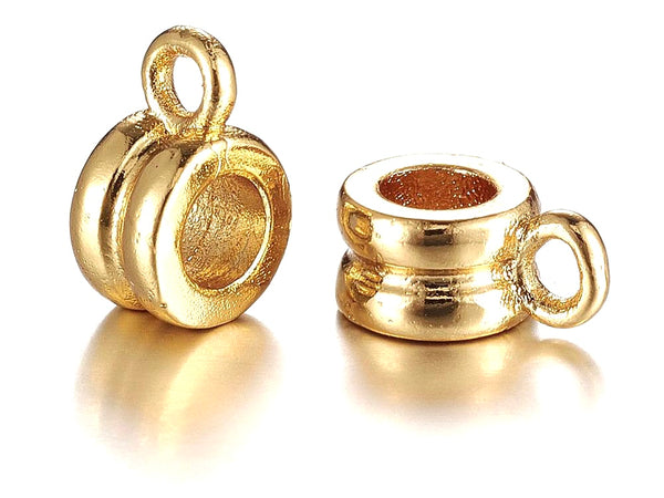 Beads with Ring, 24k Plating