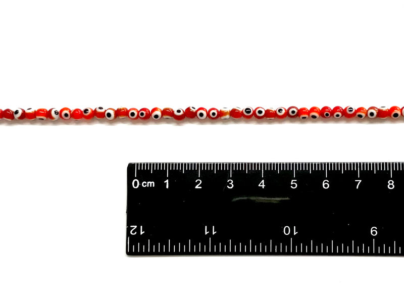 Evil Eye, Beads, Ojo, 4mm