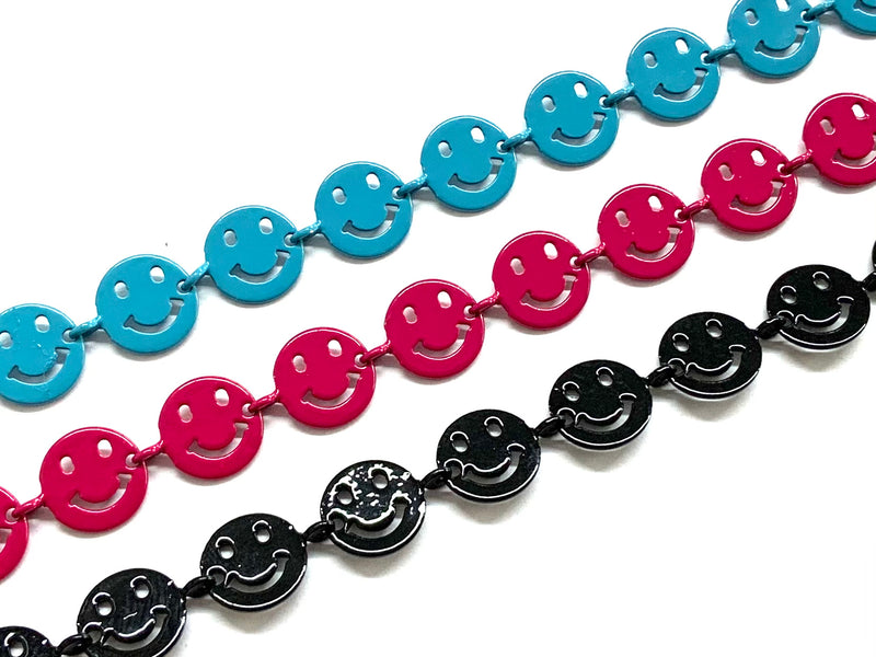 Cadena, Carita Feliz, Happy Face, Enamel