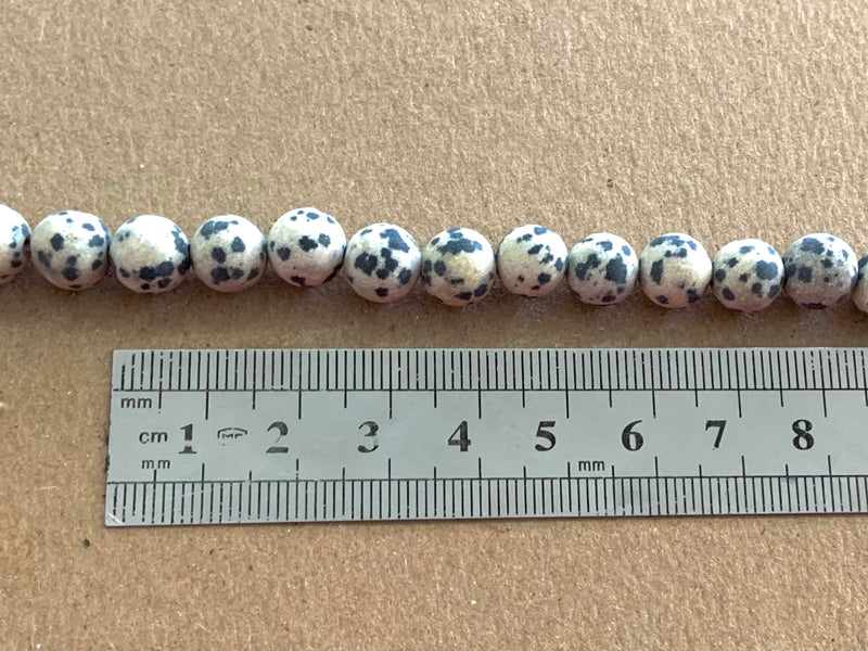 Dalmatian Jasper, 8mm, 6mm, 4mm