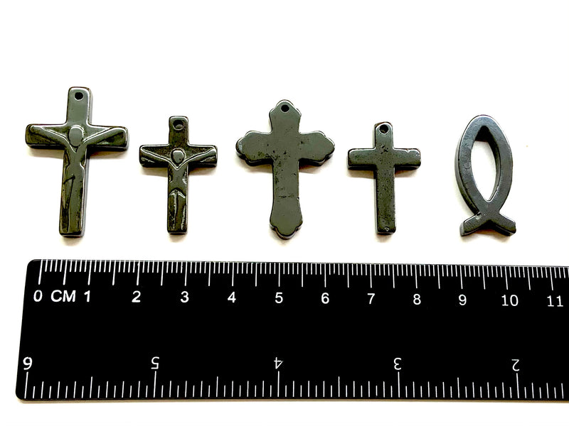 Cross, Fish, Hematite