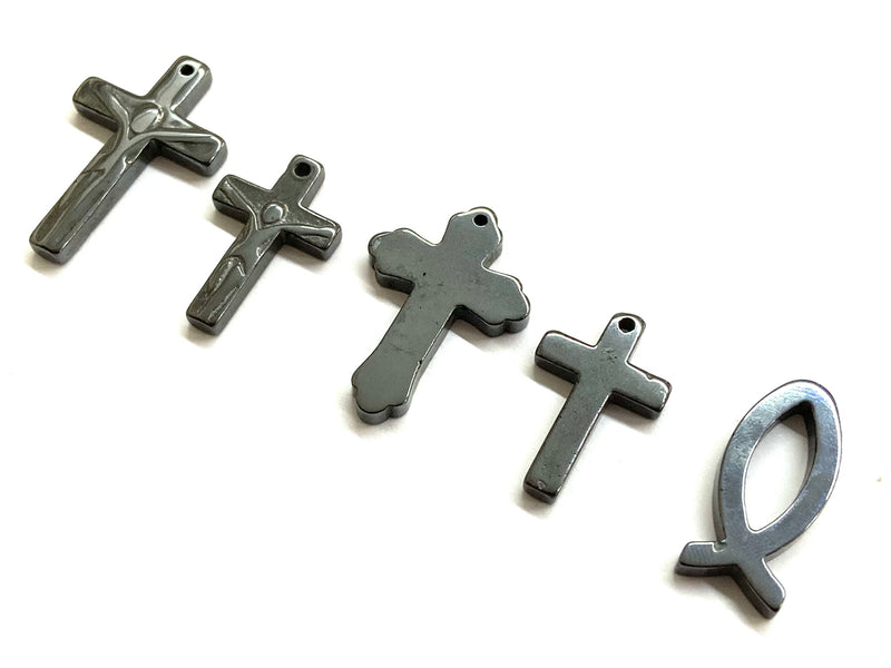 Cross, Fish, Hematite