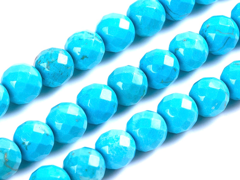 Turquoise, Faceted, 6mm