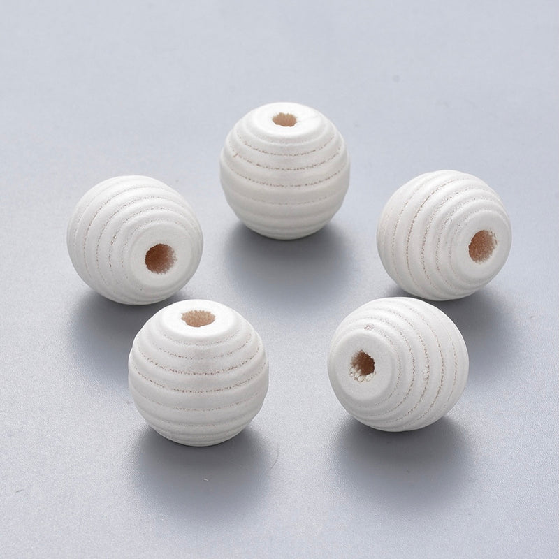 Beads, Madera, 18mm