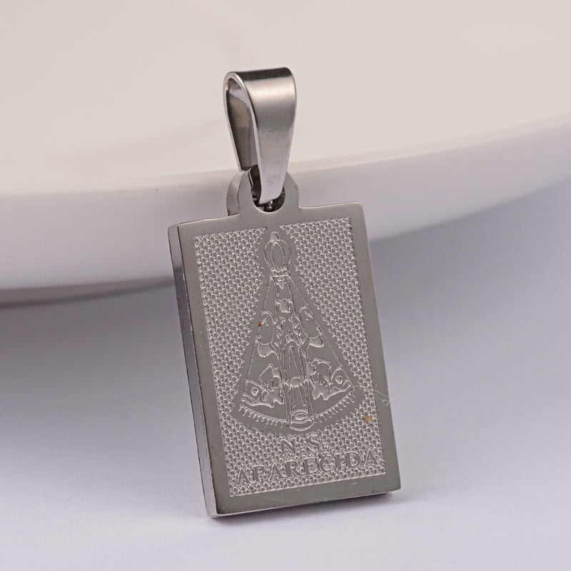 Our Lady Aparecida, Pendant, Stainless Steel