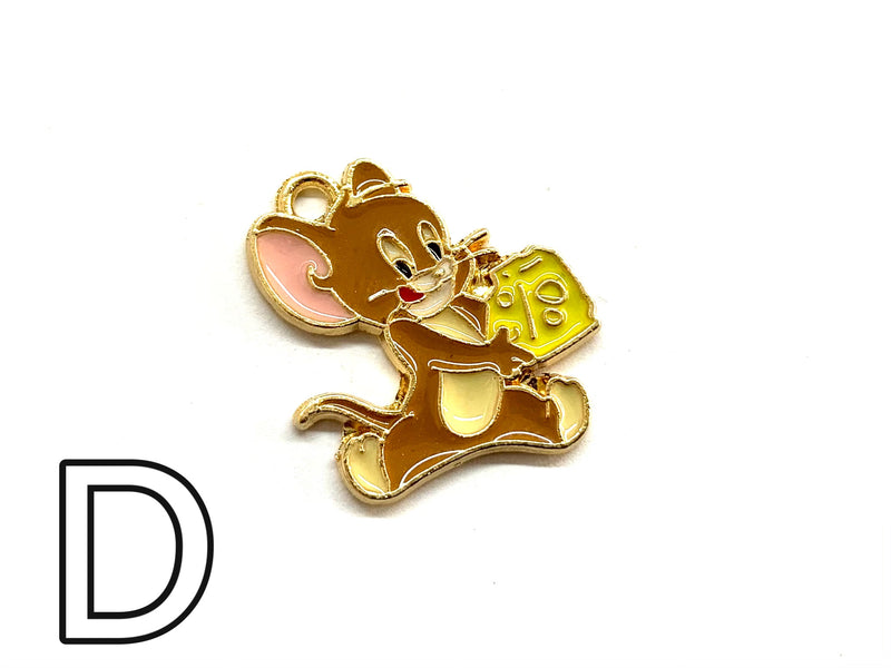 Gato, Ratón, Enamel, Charm