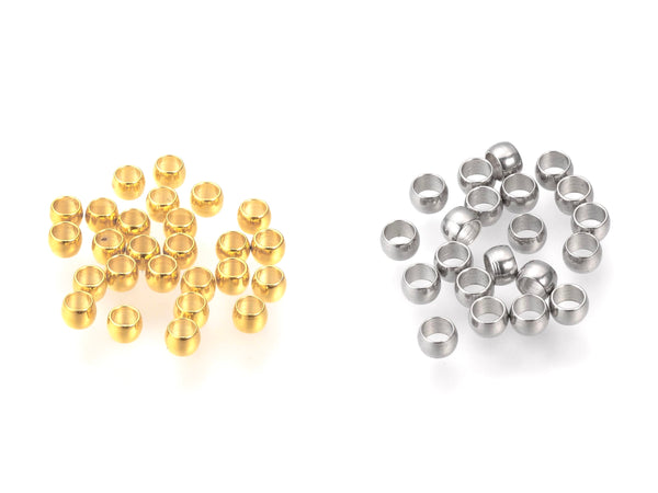 Crimp Beads, Stainless Steel