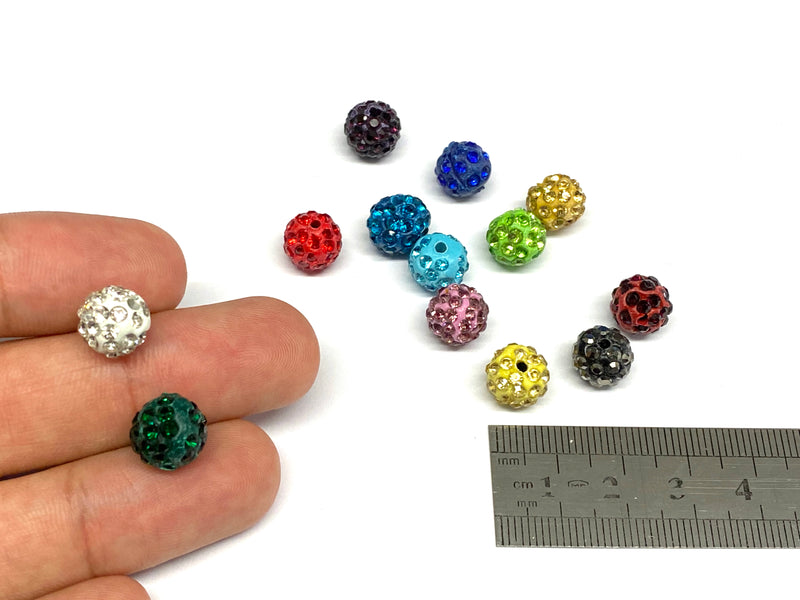 Beads con Rhinestone 9mm