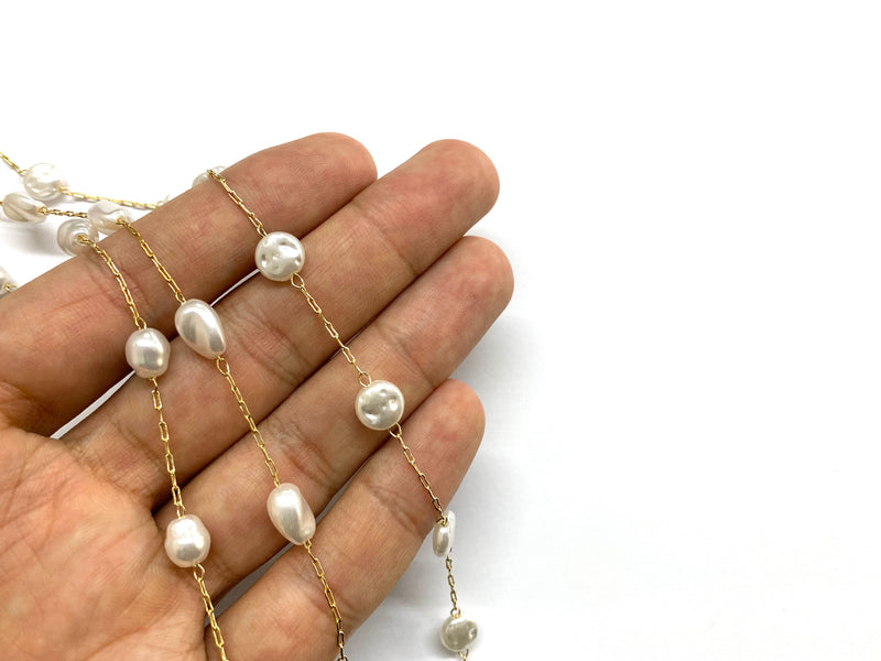 Chain with Pearls, Plated