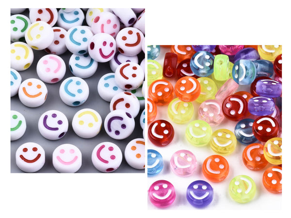 Smile, Emoji, Happy Face, Carita Feliz, Beads