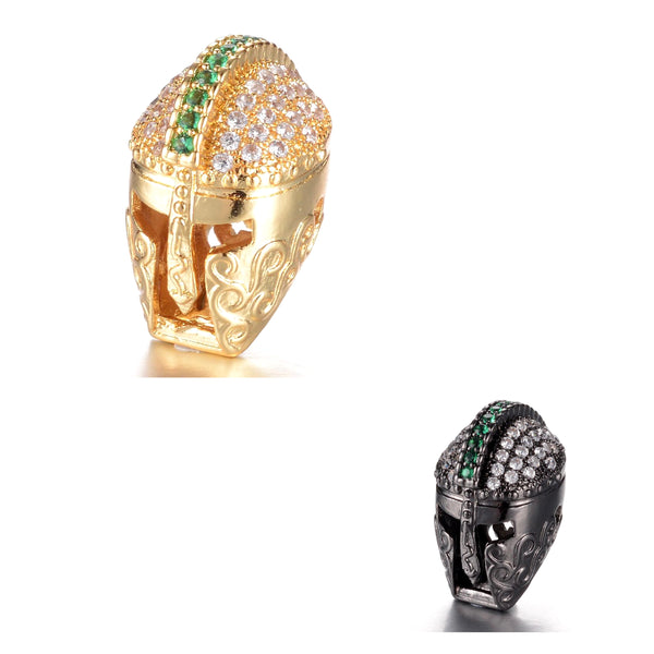 Casco de Gladiador, Rhinestone, Beads