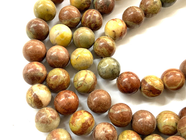 Red Rainbow Jasper, 10mm, Beads