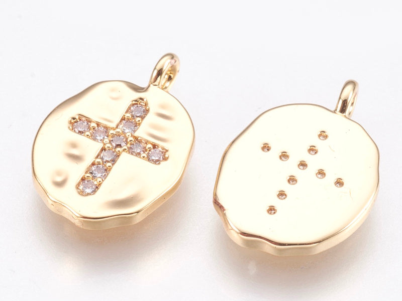 Cross, Charm, Plated*