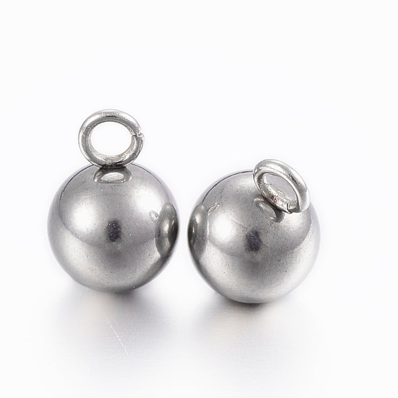 Bola, Charm, Stainless Steel