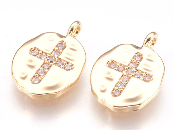 Cross, Charm, Plated*