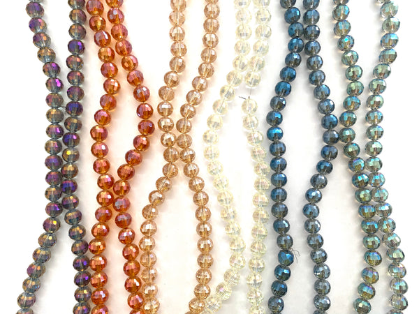 Faceted Beads, 10mm