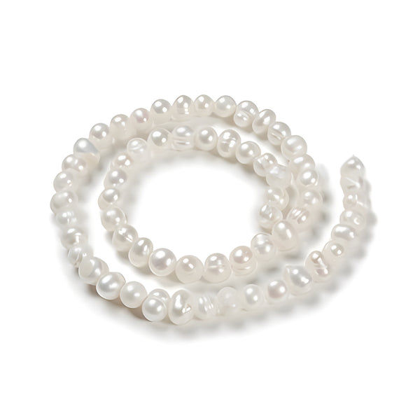 Perlas de Agua Dulce, 6mm a 7mm, Beads