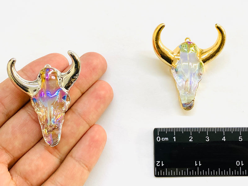 Longhorn, Buey, Pendant Grande, Cristal