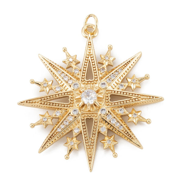 Estrella, Enchapado 18k, Charm