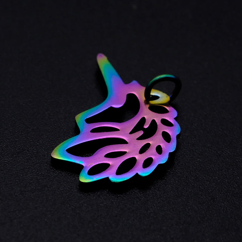 Unicornio, Stainless Steel, Charm